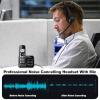 Phone Headsets for Office Phones - Corded Telephone Headset w/Noise Canceling Mic, Headset for Phones Landline Office Compatible with Polycom Plantronics Nortel Toshiba Mitel ShoreTel Deskphones etc view 3