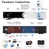 SMSL AS400 DAC Headphone Amplifier 165W2 Class D Amplifier 2.1 Channel Speaker/Subwoofer(Preamp) 6.35/4.4mm Headphone Output USB/Opt/Coax/HDMI ARC/RCA/Phono/IS Input(Silver) view 3