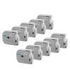 10PK Black On White M-K231 Compatible Labels 12mm Labeling Tape Works with MK 231 MK-231 Label Maker M Tape for Labeling Device(10PK-Black on Silver) view 1