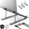 8-in-1 USB-C Laptop Stand, 8 in 1 USB C Laptop Docking Station Stand, Universal Laptop Desk Dock with USB c Hub Multiport Adapter, Include 4k Hdmi, 4 USB, PD 100w, SD/TF Card Slots (8-in1) view 1