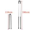 2 Pack Telescopic Bipod GPS Rover Rod Bipod for RTK GNSS Total Station, Mini Prism Pole Bipod Monopods Surveying (Black) view 2