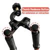 2 Pack Telescopic Bipod GPS Rover Rod Bipod for RTK GNSS Total Station, Mini Prism Pole Bipod Monopods Surveying (Black) view 3