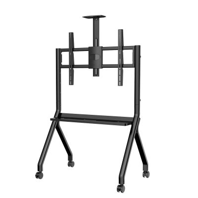 Pyimgus Outdoor TV Stand, Smart TV Floor Standing Branket for 32" to 65" Outdoor TV, Adjustable Mobile Stand with Lockable Wheels