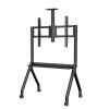 Pyimgus Outdoor TV Stand, Smart TV Floor Standing Branket for 32" to 65" Outdoor TV, Adjustable Mobile Stand with Lockable Wheels view 1