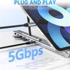 2025 Upgraded 8-in-1 USB-C Laptop Stand, with 4k HDMI, 2 USB 3.0, Pd 100w, Foldable Universal Station for All Laptop Brands, Plug and Play, Raise The Computer Base for Better Heat Dissipation view 2