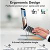 2025 Upgraded 8-in-1 USB-C Laptop Stand, with 4k HDMI, 2 USB 3.0, Pd 100w, Foldable Universal Station for All Laptop Brands, Plug and Play, Raise The Computer Base for Better Heat Dissipation view 4