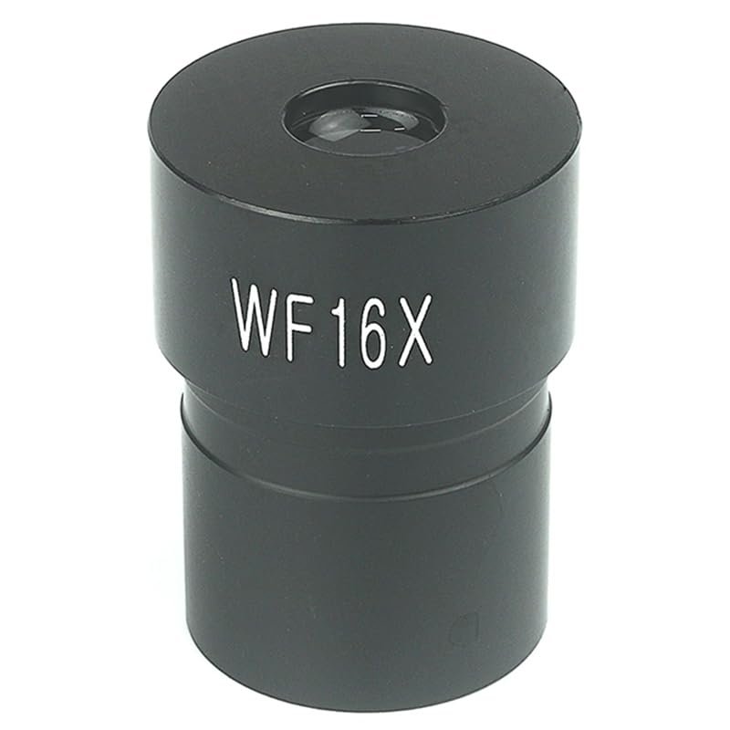 1PCS 2PCS WF16X Biological Microscope Eyepiece 13mm Wide Field of View with 23.2mm Mount Size for Biological Microscope(1pcs WF16X)
