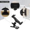 AsrMyjcx Ebook Holder Ebook Stand Adjustable Angles Portable Clamp Bracket for Office Sturdy Room Studio view 4