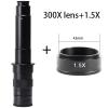 1pc Adjustable 120X 180X 300X Zoom C Mount 0.3X 0.5X 0.7X 1.5X 2X Barlow Glass Lens for Microscope Camera Objective Lens(300X-1.5X) view 2