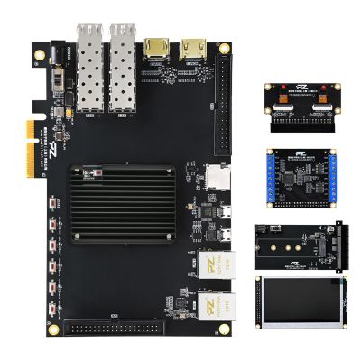 AMD Xilinx Artix-7 FPGA Development Board 35T 75T 100T 200T PCIe SFP HDMI USB (PZ-A735T-KFB, Deluxe Package)