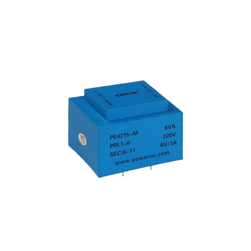 BLFLMZNA PE4215-M Power 6VA Input 220V Output 6V/7.5V/9V/12V/15V/18V/24V Vaccum Epoxy Encapsulated Welding Isolation Transformer(6VA 220V 18V)