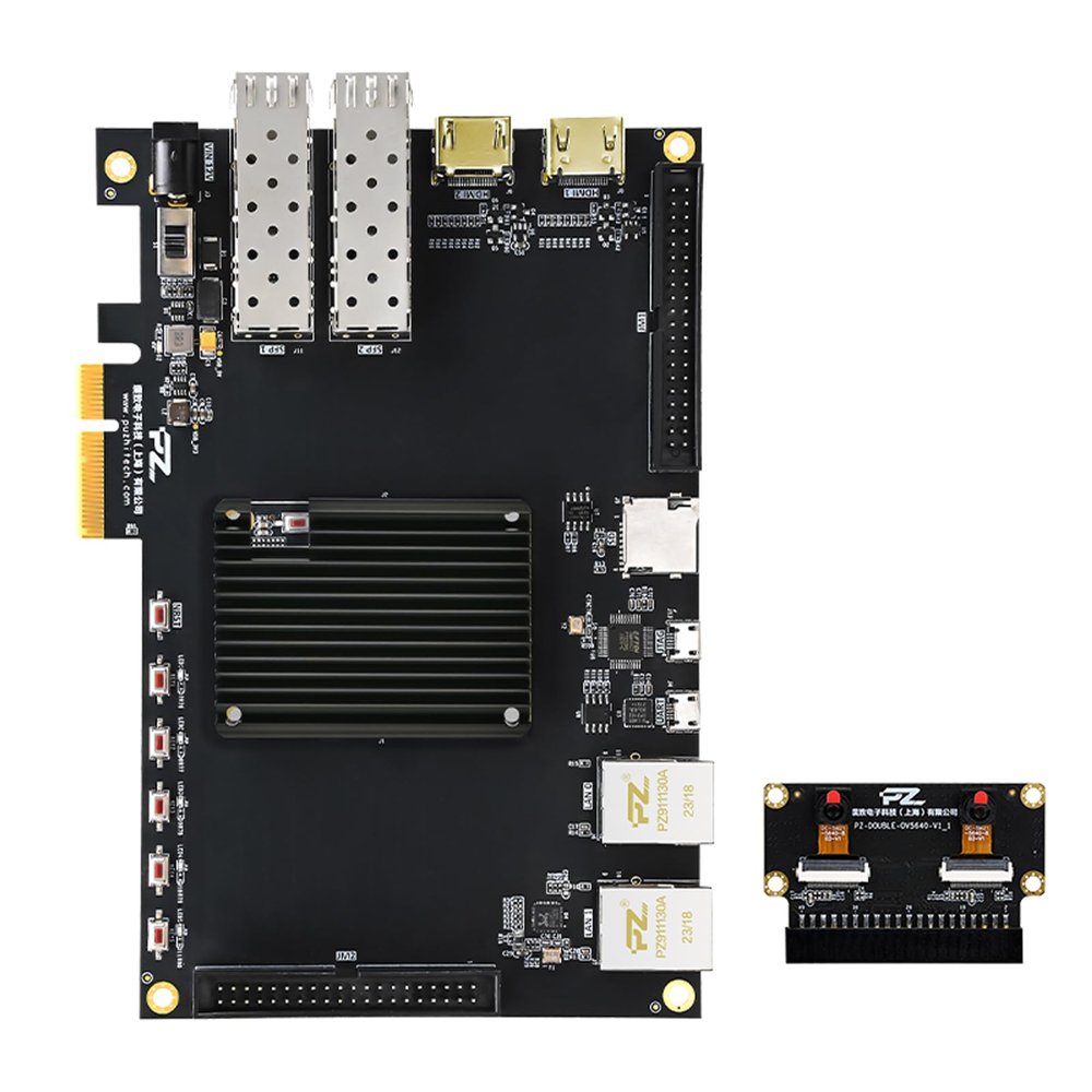 AMD Xilinx Artix-7 FPGA Development Board 35T 75T 100T 200T PCIe SFP HDMI USB (PZ-A7100T-KFB, Camera Package)