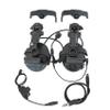 Hearangel Tactical Headset C5 PRO w/ARC Rail Adapter 2.0 Hearing Protection Sound Pickup U94 PTT Detachable Cable for Airsoft (Black) view 1