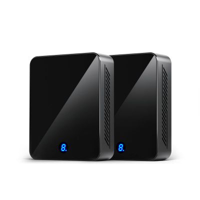 Wireless HDMI Transmitter and Receiver 4K 30Hz, 400FT/120M Long Range, 9 Adjustable Channels, 1TX to 3RX Stream HD Video/Audio from Laptop, PC, Camera to TV, Projector, Monitor