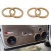 Hovom 4PCS 5" Wooden Speaker Spacer Rings, Universal Speaker 5 Inch Wooden Ring Spacer, MDF Wood Rings for Car Speakers, Subwoofer Mounting Spacers Ring Adapter Bracket Holder (5 inches) view 1