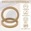Hovom 4PCS 5" Wooden Speaker Spacer Rings, Universal Speaker 5 Inch Wooden Ring Spacer, MDF Wood Rings for Car Speakers, Subwoofer Mounting Spacers Ring Adapter Bracket Holder (5 inches) view 3