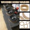 Hovom 4PCS 5" Wooden Speaker Spacer Rings, Universal Speaker 5 Inch Wooden Ring Spacer, MDF Wood Rings for Car Speakers, Subwoofer Mounting Spacers Ring Adapter Bracket Holder (5 inches) view 4