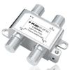 G-PLUG 3-Way Coaxial Cable Splitter, 52400 MHz, RG6 Compatible, Supports TV, Satellite, Cable, Modem, Internet & MoCA, Low Signal Loss, All Ports Power Pass, Durable Metal Housing view 1