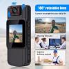 Mini Body Camera HD 1080P Wearable Camcorder with 180 Rotatable Lens Night Vision Parts Accessory view 2