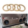 Hovom 4PCS 4" Wooden Speaker Spacer Rings, Universal Speaker 4 Inch Wooden Ring Spacer, MDF Wood Rings for Car Speakers, Subwoofer Mounting Spacers Ring Adapter Bracket Holder (4 inches) view 1