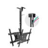 Tv Ceiling Mount Bracket - Adjustable Height Telescopic Tv Bracket, Tilt and Swivel Tv Ceiling Bracket, Fits Flat and Curved Ceilings view 1