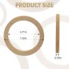 Hovom 4PCS 6.5" Wooden Speaker Spacer Rings, Universal Speaker 6.5 Inch Wooden Ring Spacer, MDF Wood Rings for Car Speakers, Subwoofer Mounting Spacers Ring Adapter Bracket Holder (6.5 inches) view 2
