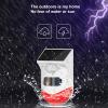 Asixxsix Solar Outdoor Motion Sensor Alarm, IP67 Water Proof Solar Security Light Alarm, Outdoor Security Siren with Sound and Light Alarm, 110 Degree Sensing Angle view 3