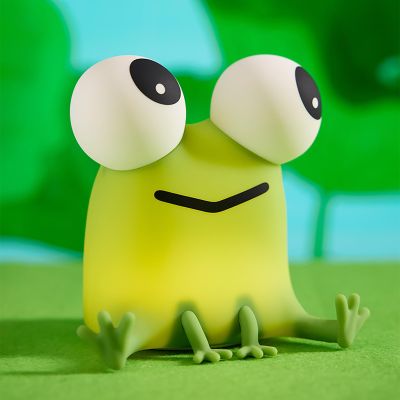 DADYLOBO Frog Night Light for Kids, Cute Silicone Dimmable Nursery Night Light, Rechargeable Bedside Lamp, Portable Creative Gifts for Children, Teens, Girls, Boys Christmas Birthday