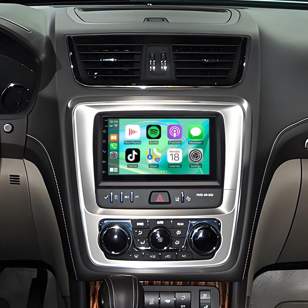 2G+64G Android 14 Car Radio for Chevrolet Traverse 2013-2017 for GMC Acadia 2013-2017 for Buick Enclave 2013-2017,7 Inch Touch Screen Stereo with CarPlay