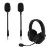 Gugxiom 2 Pcs Gaming Headset Mic Replacement Fit for Barracuda X, Noise Reduction Headphone Mic Attachment, 3.5mm Detachable Microphone Boom for Barracuda X (Black) view 1