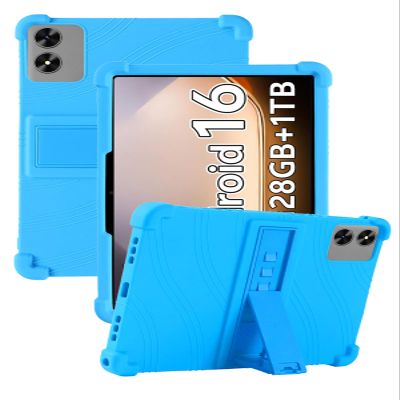 10.1" Case for SHARECLOUD P10/P10_T/Frameflow P10_A/FIRYMID P10/1060C Android Tablet, Soft Silicone Kids Friendly Cover with Adjustable Stand, Drop-Proof (Sky Blue)