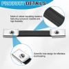 PATIKIL 3 Pieces 6.3 Inches Speaker Cabinet Strap Handles, Handle Pull Metal Caps Buckle Grasp Strap Hardware for Speaker Flight Case, Silver view 3