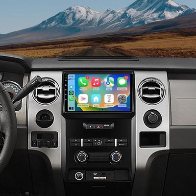 Surakey 64G Android Upgrade Car Stereo Radio for Ford F150 2009-2014, 9 inch IPS HD Touchscreen for CarPlay Wireless Android Auto Backup Camera WiFi GPS Navigation Bluetooth FM
