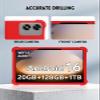 10.1" Case for SHARECLOUD P10/P10_T/Frameflow P10_A/FIRYMID P10/1060C Android Tablet, Soft Silicone Kids Friendly Cover with Adjustable Stand, Drop-Proof (Red) view 2