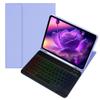 kaidisen Colorful Backlit Keyboard Case for Galaxy Tab A7 Lite 8.7" Case with Magnetic Detachable Bluetooth RGB Backlight Keyboard Cute Candy Color Business Student,Purple+Black view 1