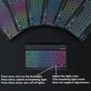 kaidisen Colorful Backlit Keyboard Case for Galaxy Tab A9 8.7" Case with Magnetic Detachable Bluetooth RGB Backlight Keyboard Cute Candy Color Business Student,Mist Blue+White view 3