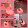 DADYLOBO Pink Flamingo Night Light for Kids, Dimmable Silicone LED Baby Nursery Night Light, Funny Nightlight Girls Trendy Gifts, Rechargeable Bedside Lamp Kawaii Pink Decor for Bedroom Home Office view 4