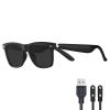KOIPSSE Smart Audio Glasses: AI Translation, TWS Bluetooth HiFi Sound Headphones, Sweat-Proof Frosted Feel, for Indoor and Outdoor use, Simple and Stylish Sunglasses (Standard, Black + Sunglasses) view 1