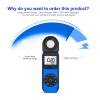 XAXAX Compact Digital Lux Meter, 3999 Counts Bar Graph Display, SIL Light Filtering Diode Transducers for Plant Growth Monitoring(Blue) view 4