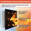 1/2" ID Heat Shielded Fire Thermo Armor Fire Sleeve Silicone Coated Fiberglass Heat Protection with 4 Clamps for Automotive Hoses, Wiring Harness, Exhaust, Spark Plug (Black 1/2" ID x5FT) view 2