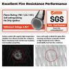 1/2" ID Heat Shielded Fire Thermo Armor Fire Sleeve Silicone Coated Fiberglass Heat Protection with 4 Clamps for Automotive Hoses, Wiring Harness, Exhaust, Spark Plug (Black 1/2" ID x5FT) view 3