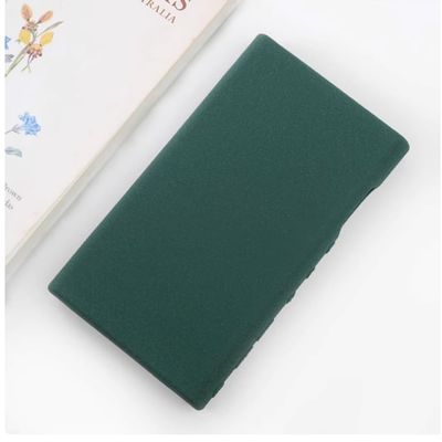 AudioPartner Soft Matte Silicone Protective Shell Skin Case Cover for Sony Walkman NW-A306 NW-A307 NW-A300 Series (Sand Deep Green and Glass)