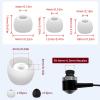 18 Pair Silicone Ear Bud Replacement, Soft Earphones Earbuds/Ear Bud Covers for in-Ear Headphones, S/M/L Sizes Ear Cushion Ear Bud Tips Replacement Kit, Ear Buds Tips Headphone Earpads view 2