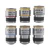 1pc Achromatic Pure Copper Objective Lens 4X 10X 20X 40X 60X 100X RMS 20.2mm for Biological Microscope Conjugate Distance 185 Mm(4X) view 1