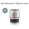 1pc Achromatic Pure Copper Objective Lens 4X 10X 20X 40X 60X 100X RMS 20.2mm for Biological Microscope Conjugate Distance 185 Mm(4X) view 2