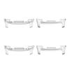 2Pairs Adapters Compatible with Samsung Galaxy Watch 8/ Clacssic/Ultra 2 Watch Band, Metal Stainless Steel Connection Adapter for Galaxy Watch 8 Band Accessories (Silver-22mm) view 1