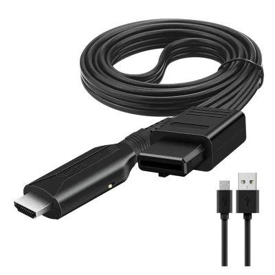 LINGQE HD N64 to HDMI Converter Game Adapter HD Cable for N64/GameCube/SNES pl-UG and Play 1080P 64 to HDMI Converter