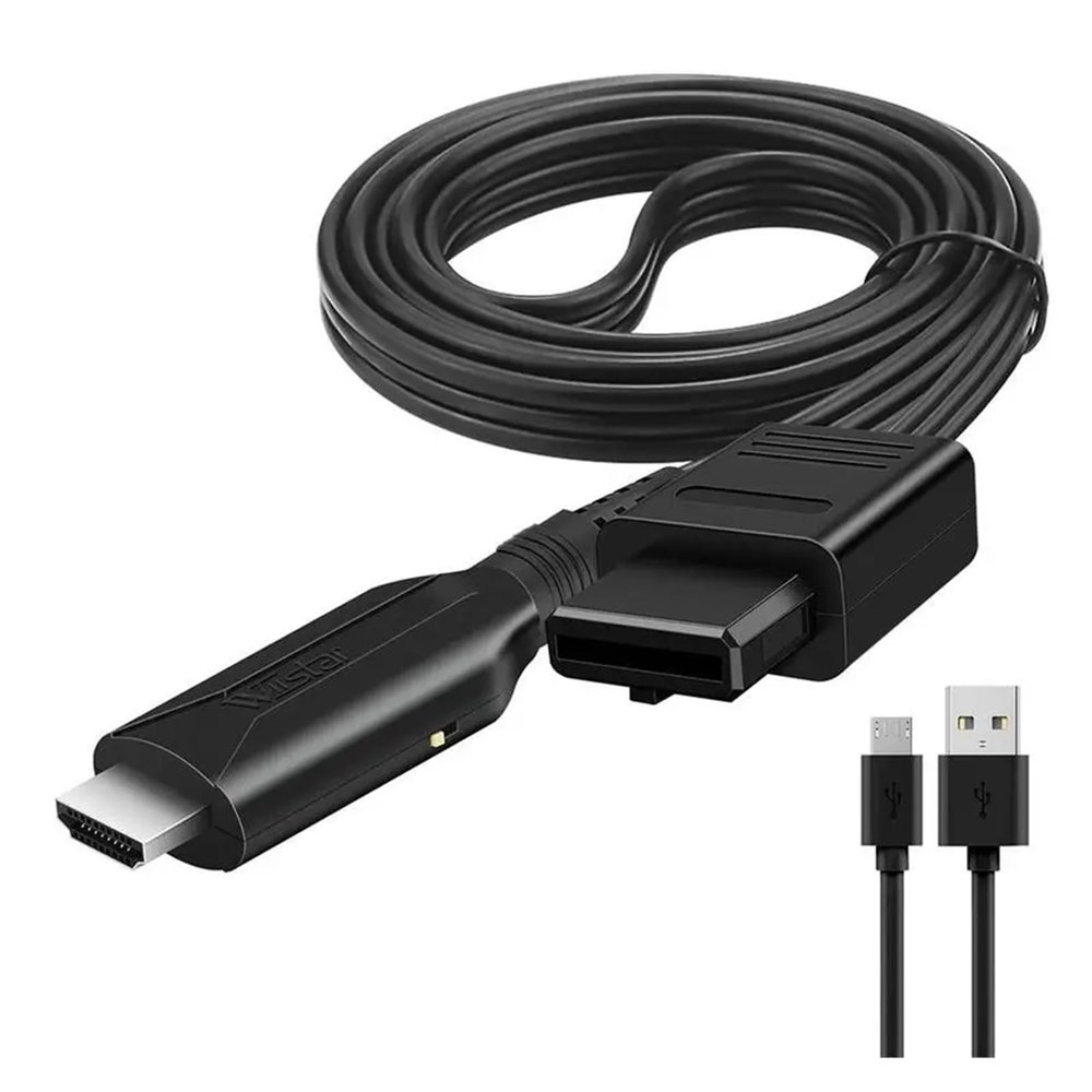 LINGQE HD N64 to HDMI Converter Game Adapter HD Cable for N64/GameCube/SNES pl-UG and Play 1080P 64 to HDMI Converter