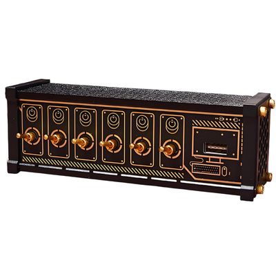 6 Port USB Switcher, Independent Control, Button Switch, with Indicator Light, 4 Data Ports, Share USB Devices, for Connect Computer Mouse Keyboard, Boyfriend Gift