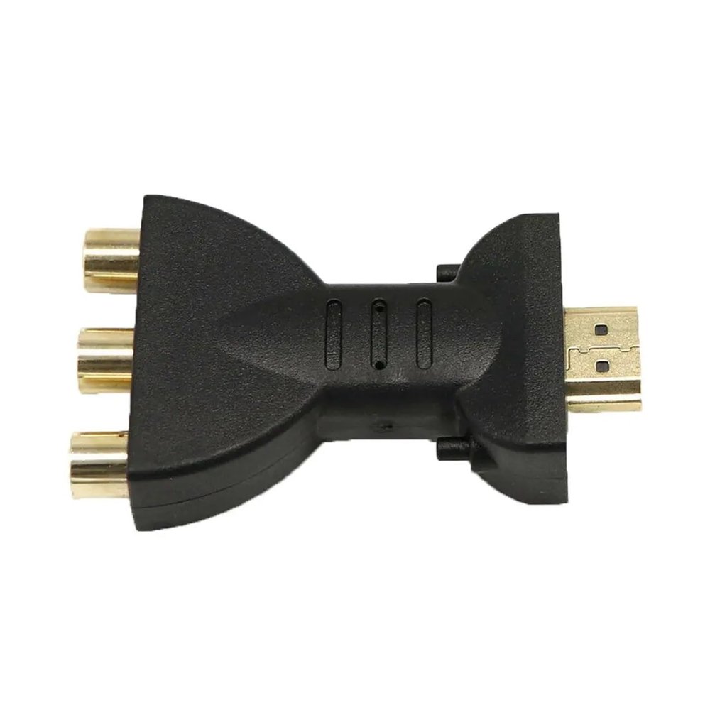 LINGQE Plated HDMI Compatible 3 RGB R/CA Video Adapter AV Component Converter